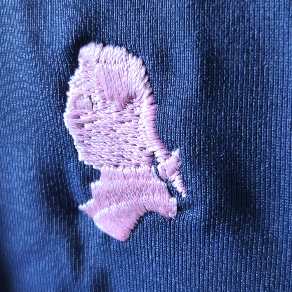 Peter Millar Golf/Tennis Polo Sleeveless Zip Neck Pink Trim Embroidered Logo Med - Picture 2 of 7